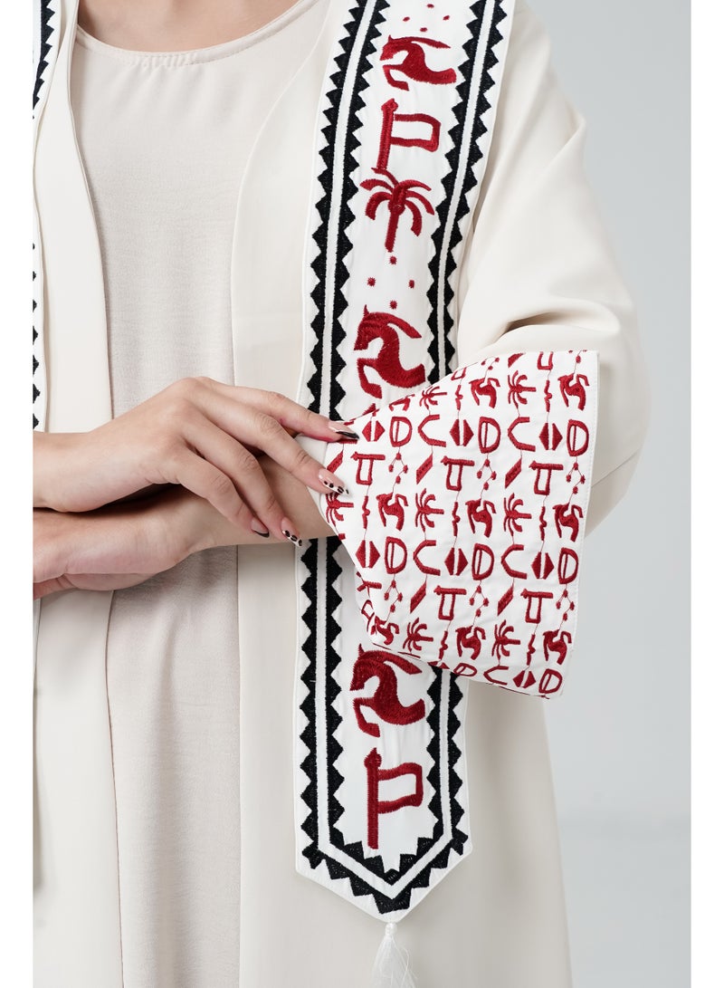 Obaha Abaya symbols of the founding with a scarf - Image 3